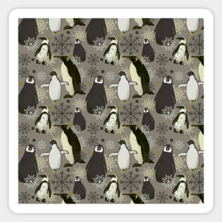 Snowy Penguins - Yellow Sticker